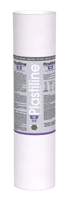 Plastiline 5770T - Plastiline tube - Modelling Paste, High Precision -Sculpting, Moulding - Hardness 70 (very hard) - 5 kg - Dark grey shade. Made in France
