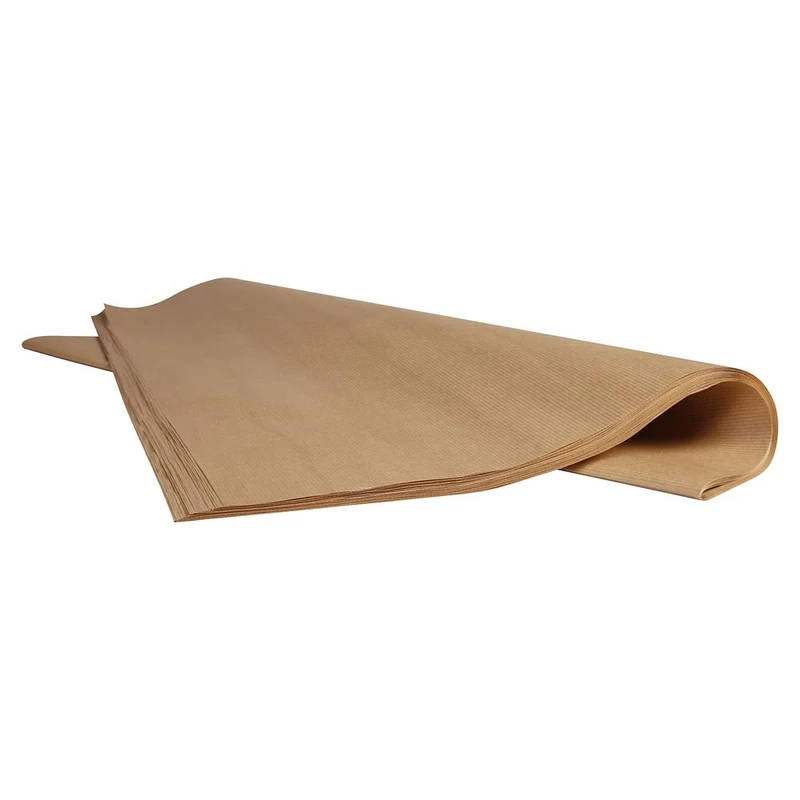 Clairefontaine - Ref 304203C - Kraft Paper (250 Sheets) - 80 x 120cm Sized - Natural Brown, Smooth Side & Ribbed Side, 90gsm Paper, Acid Free, pH Neutral