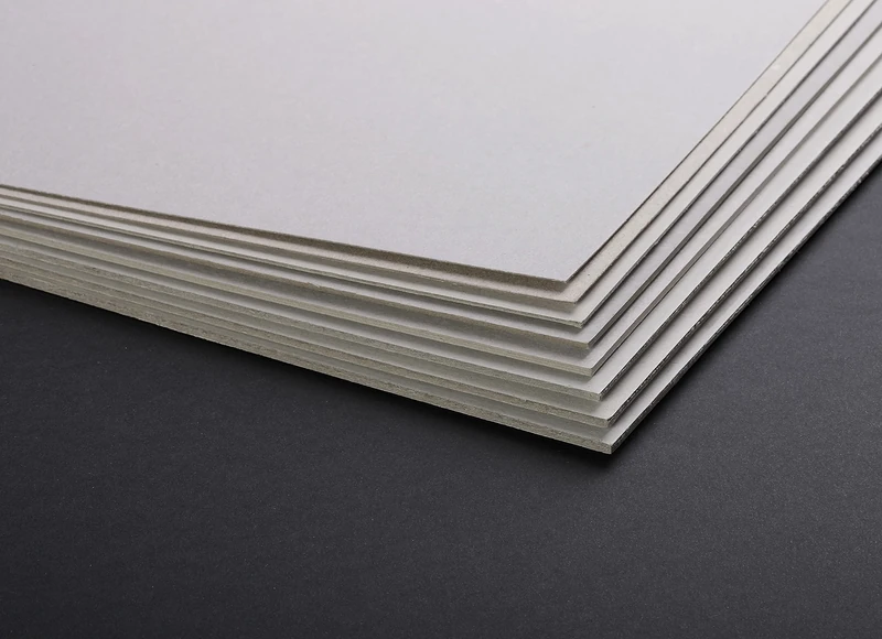 Clairefontaine - Ref 93988C - Recycled Grey Board (Pack of 5 Sheets) - 80 x 120cm Size, 2275gsm, 3.5mm Thick - Suitable for Framing, Mounting, Binding, Backing