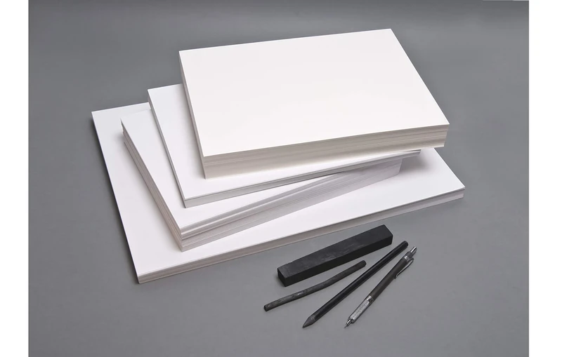 Clairefontaine - Ref 1696C - White Drawing Sketch Paper (Pack of 250 Sheets) - 24 x 32cm - 200gsm Paper, pH Neutral, Acid Free, Suitable for Sketching & Drawing