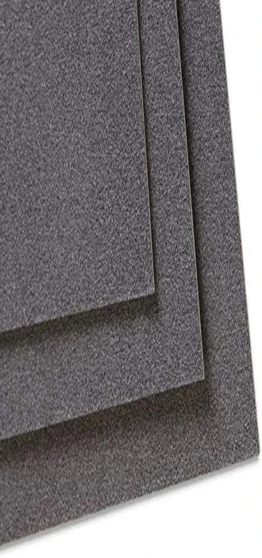 Clairefontaine - Ref 296009C - Pastelmat Card Sheets (Pack of 5 Sheets) - 360gsm Card - 70 x 100cm - Anthracite Colour - Specially Formulated For Use With Pastels