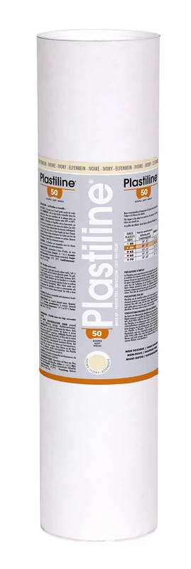 Plastiline 5150T - Plastiline tube - Modelling Paste, High Precision - Modelling, Sculpting, Moulding - Hardness 50 (soft) - 5 kg - Ivory shade. Made in France