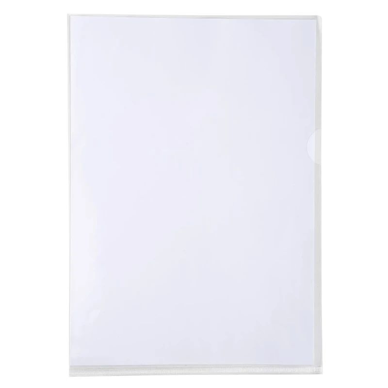 Exacompta - Ref 5950E - Premium PVC Cut Flush Document Folders - Suitable for Storing A4 Documents, 0.18mm Thick PVC Material, Top & Side Opening - Clear (Pack of 50)