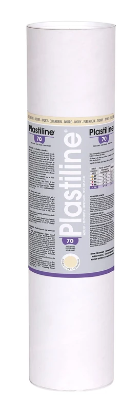 Plastiline 5170T - Plastiline tube - Modelling Paste, High Precision - Sculpting, Moulding - Hardness 70 (very hard) - 5 kg - Ivory shade. Made in France