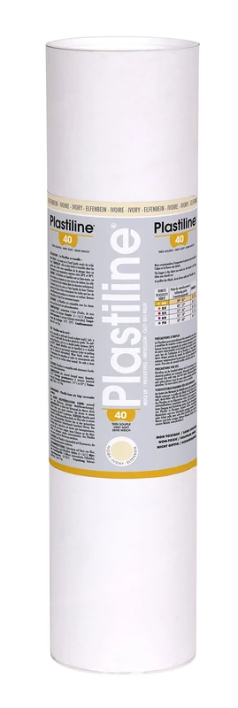 Plastiline 5140T - Plastiline tube - Modelling Paste, High Precision - Sculpting, Moulding - Hardness 40 (very soft) - 5 kg - Ivory shade. Made in France