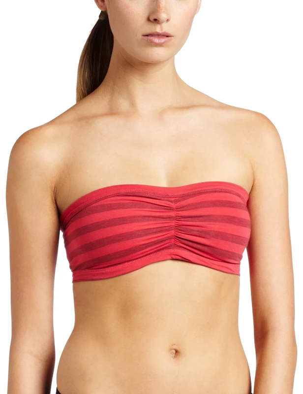 Splendid Women's Stripe Bandeau - Pink - M