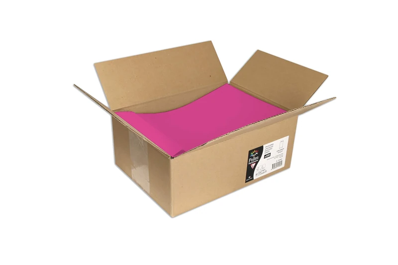 Clairefontaine 7058C Box of 200 Self-adhesive Pockets in Bulk 22.9x32.4cm 120g/m² Intensive Pink Invitation Events Correspondence Pollen Range Premium Paper