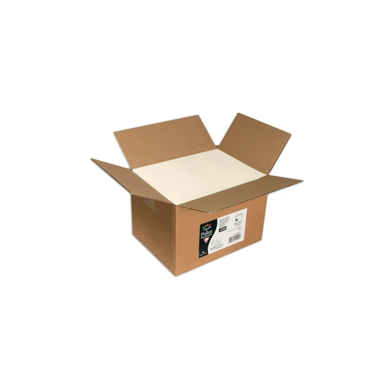 Clairefontaine Pollen Bulk Packed Envelopes, 200 - C5 Sized, 120gsm, Inkjet & Laser Compatible, Self-Adhesive - Ivory