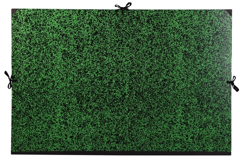 Clairefontaine - Ref 33600C - Annonay Art Folder - 75x110cm Size, Ribbon Tie Closure, 30mm Spine, White Paper Lining, Acid Free - Suitable for Transporting Artwork