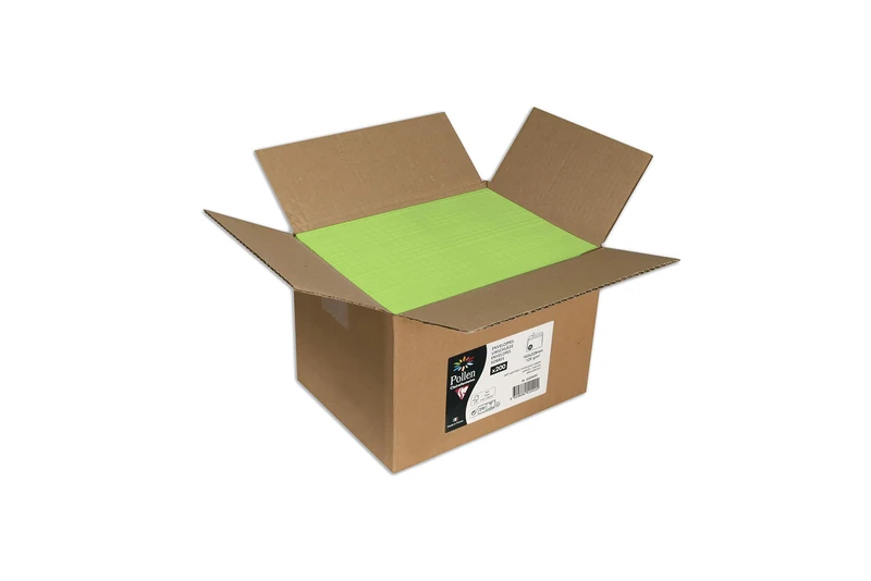 Clairefontaine Pollen C5 Envelopes - 200 Pack Intensive Green