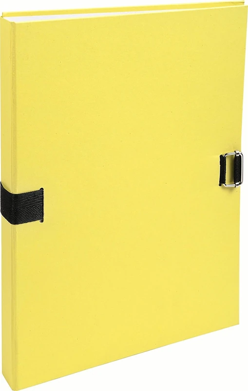 Exacompta - Ref 38006H - Forever Collection - Expanding Folder - 240 x 320mm in Size, Elastic Fastener, Suitable for A4 Documents, Expands Up To 13cm - Yellow - Image 1