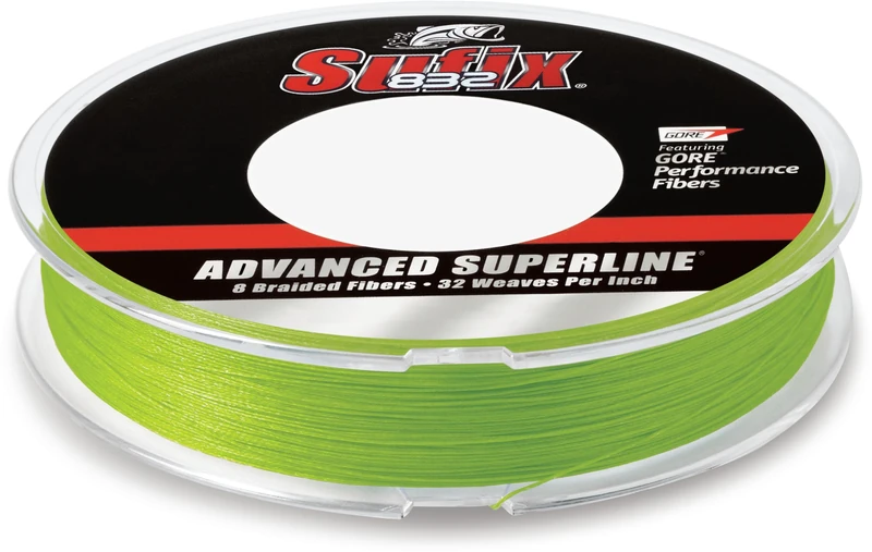 Sufix 832 Braid 20 lb Neon Lime 300 yards