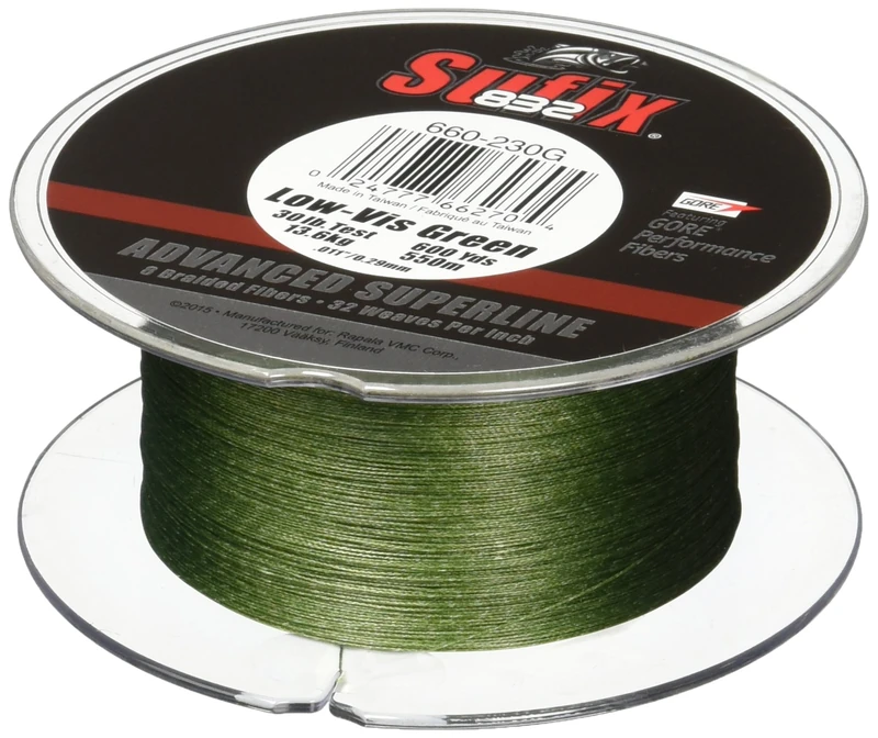 Sufix 832 Braid Line-600 Yards (Green, 50-Pound)
