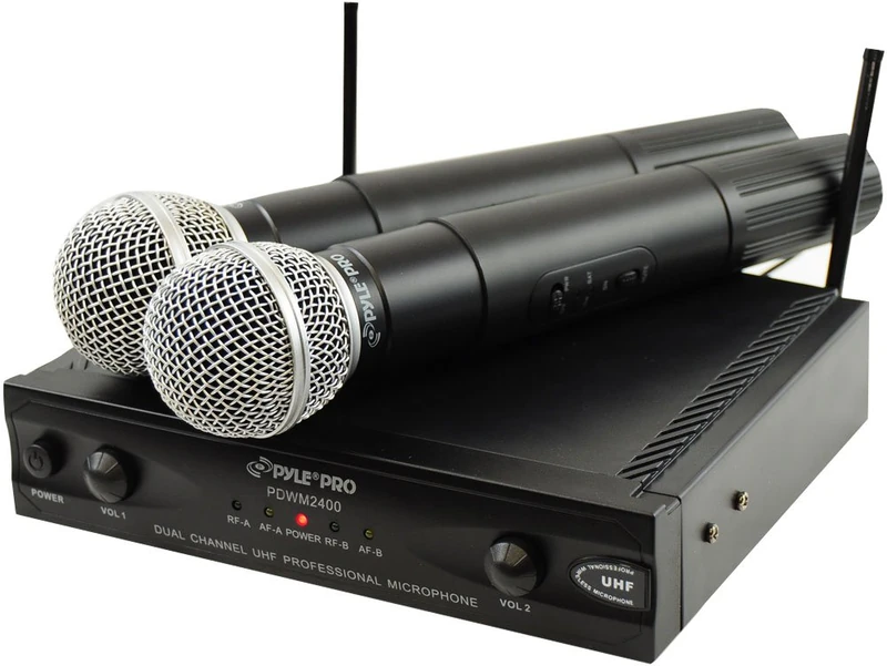 Pyle-Pro PDWM2400 Dual Wireless UHF Microphone