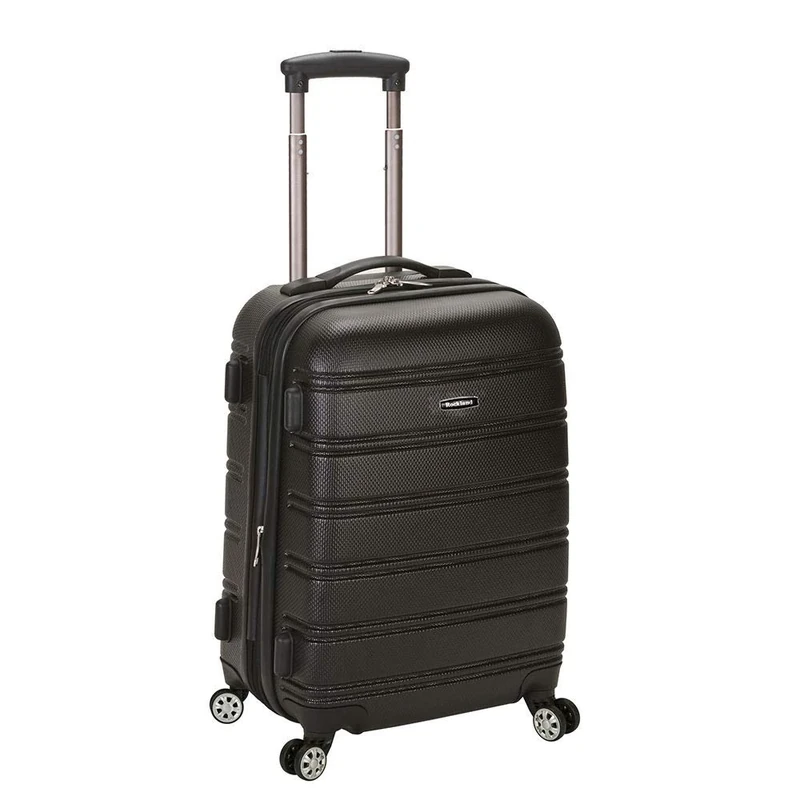 Rockland Luggage Melbourne 20 Inch Expandable Abs Carry On Luggage, Black, One Size