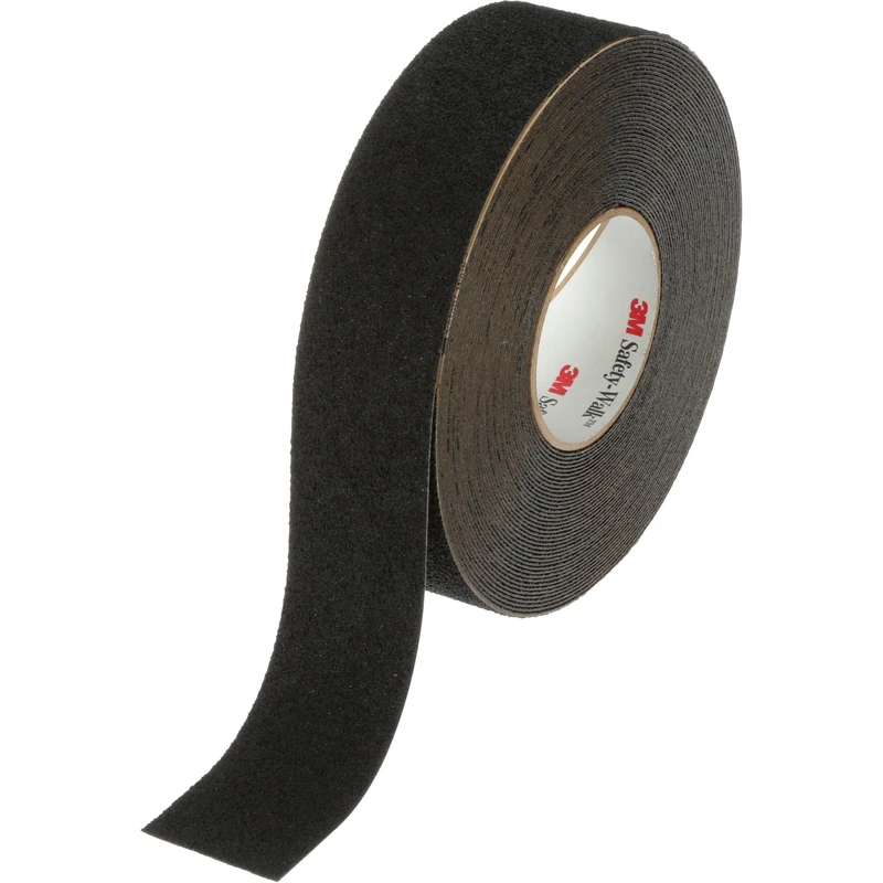 Safety-Walk 3M Slip Resistant Resilient Medium Tape 310, Black, 51 mm x 18.3 m, Roll | 1/case | for light shoe traffic and for barefoot areas