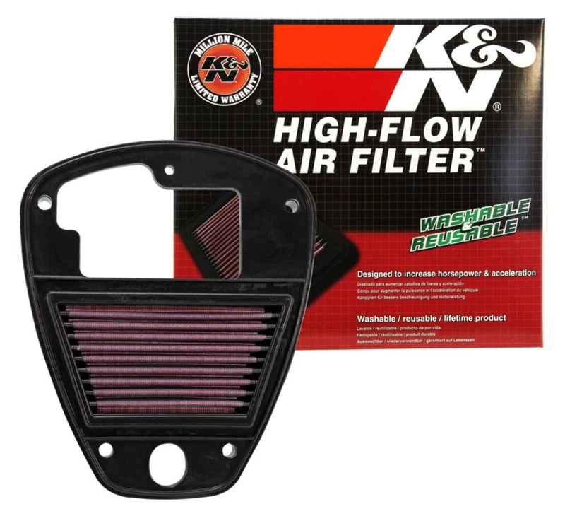 K&N Replacement air filter compatible with Kawasaki VN900 Vulcan 2006-2010 (KA-9006)