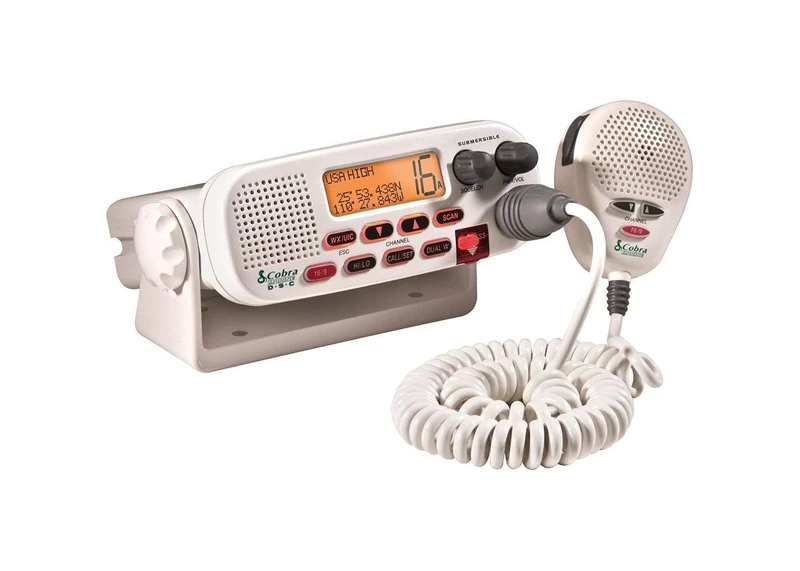COBRA MR F45-D WHITE VHF FIXED CLASS D SUBMERSIBLE VHF RADIO
