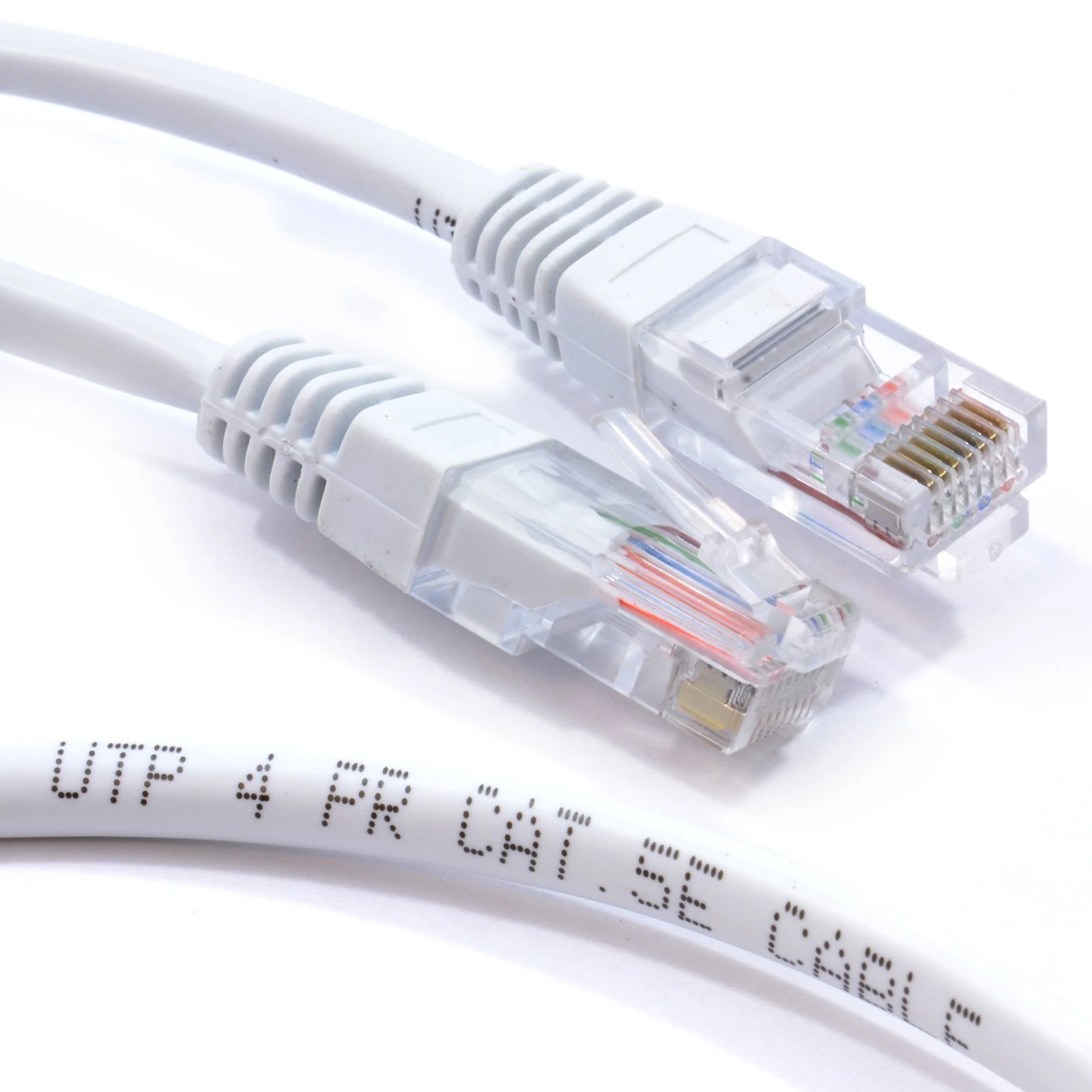 kenable White Network Ethernet RJ45 Cat5E-CCA UTP PATCH 26AWG Cable Lead 1.5m [1.5 metres]