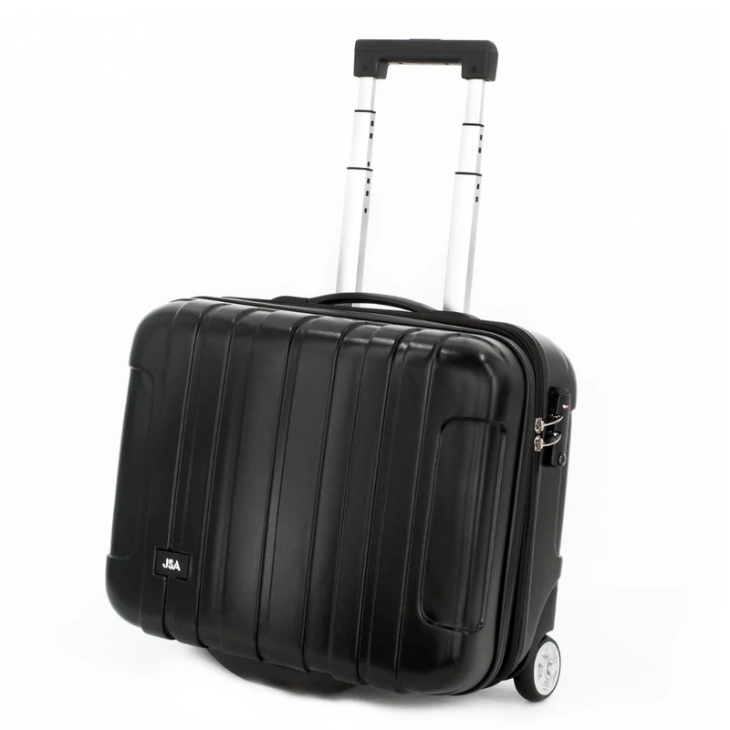 JSA - 45513 - business trolley with removable laptop case, abs polycarbonate, black