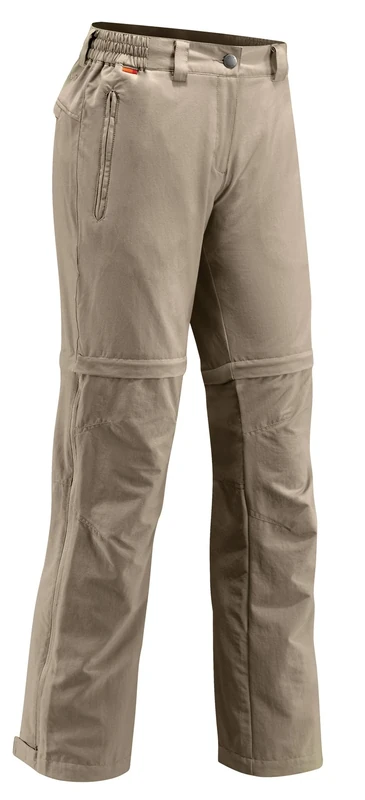 VAUDE Farley Womens T-Zip Stretch Trousers - 36, Muddy