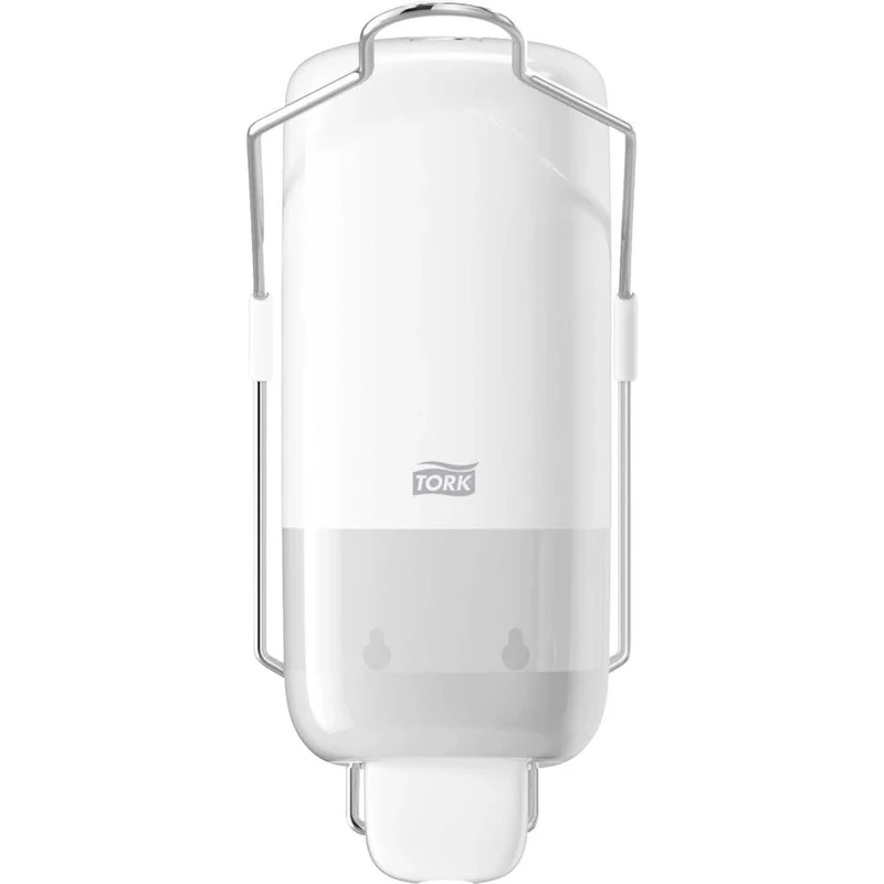 Tork 560100 Liquid Soap Dispenser S1 / Robust Wall Mounted Hand Wash Dispenser with Arm Lever in Modern Elevation Design / White