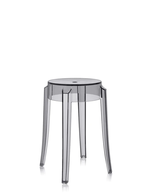 Kartell 4897/P9 Charles Ghost Chairs - Grey Dining Set, 2 pcs
