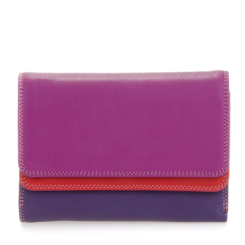 mywalit Leather Women's Wallet Double Flap Purse/Wallet - 250-75 Sangria