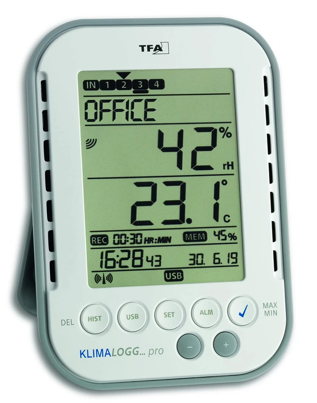TFA 30.3039 KlimaLogg Pro Professional Thermo-Hygrometer with Data Logger