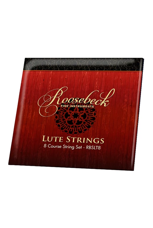 Roosebeck 8-Course Lute String Set - Nylon Strings - Medium Gauge - Silver Finish - Copper Wrap - For Lute - Renaissance Tuning Recommended