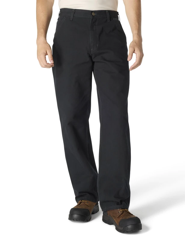 Carhartt .B324.BLK.S412 Washed Twill Dungaree, W34/L32, Black