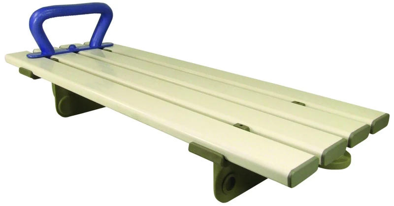 Aidapt White Easy Clean Slatted Bath Board Bath Transfer Board with Handle 710mm (28") Bathroom Aid - Image 1