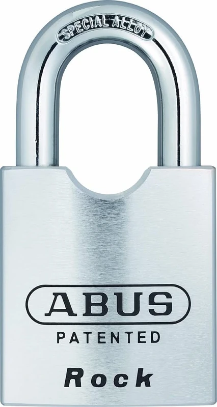 ABUS Padlock 83/55 - for Doors, Gates, cabinets and Much More. - Chrome-Plated Lock Body Made of Solid Brass - incl. 2 Keys - Silver