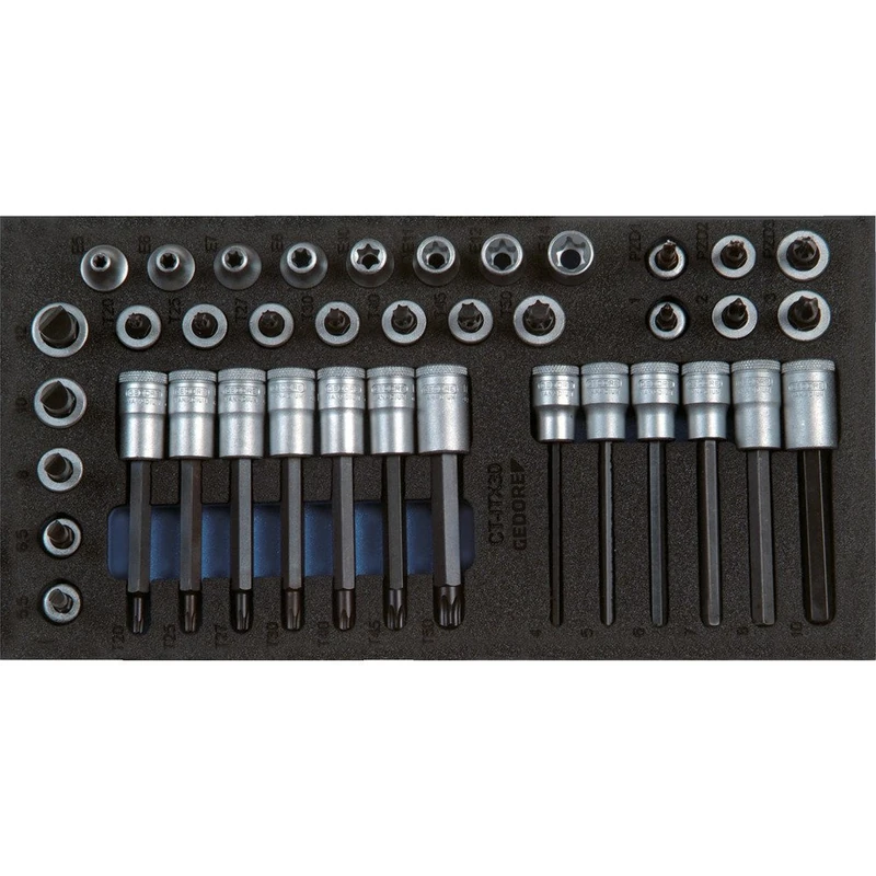GEDORE 1500 CT1-ITX 30 Set of Screwdriver Bits 3/8 Inch in Check Tool Module, 1 Piece