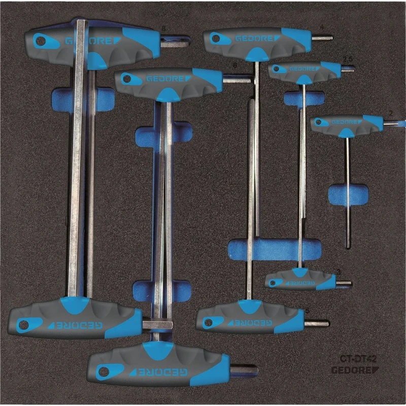 GEDORE 1500 CT2-DT 2142 Allen Key Set in Check Tool Module