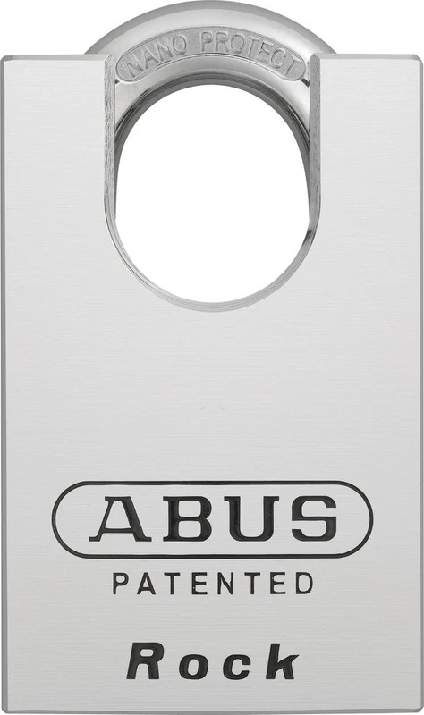 ABUS Padlock 83CS/55 - Hardened Steel with Shackle Protection and Nano Protect Coating for Corrosion Protection - Replaceable Cylinder - high Theft Protection for containers and garages