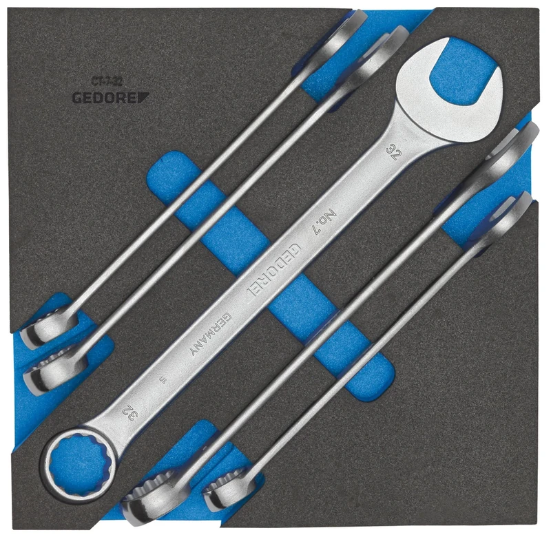 Gedore 1500 CT2-7-32 Combination Wrench Set in CT 2/3 Module