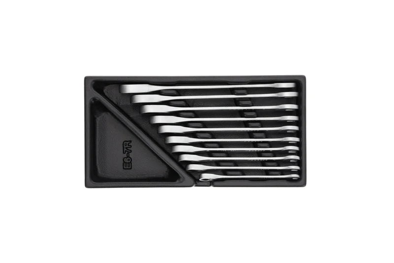 GEDORE Set of 1500 ES-7 R Combination Spanner with Ring Ratchet in 1/3 ES Module, 1 Piece