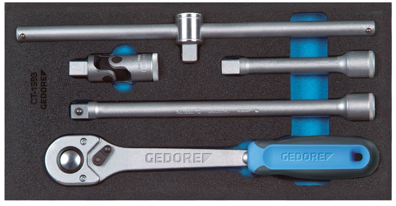 GEDORE 1500 CT1-1993 T Accessory for Socket Spanner Inserts 1/2 Inch in Check Tool Module, Pack of 1