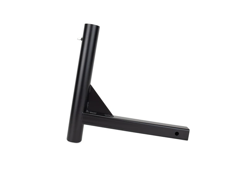 Camco Camper/RV Hitch Mount Flagpole Holder | Holds Flagpoles Up to 2.3” in Diameter & Fits Standard 2” Hitch Receivers | Powder-Coated Finish (51611)