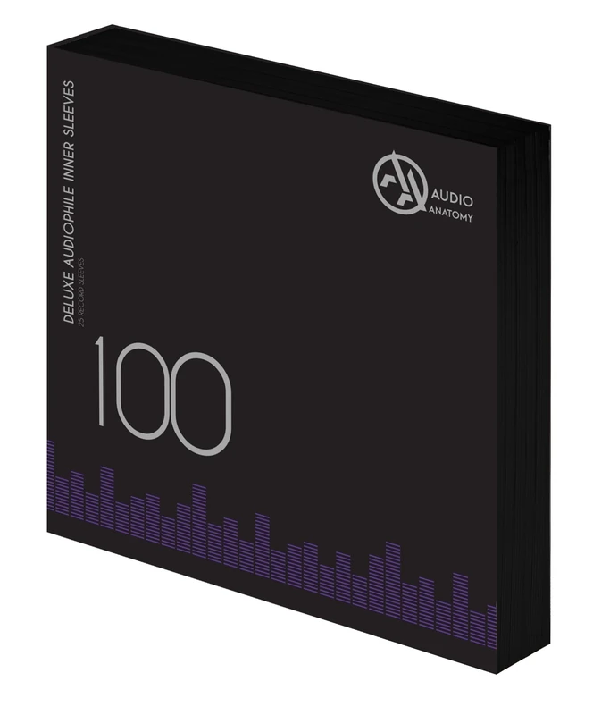 Audio Anatomy 12 "Black Vinyl Wrap 100 Pack - Image 1