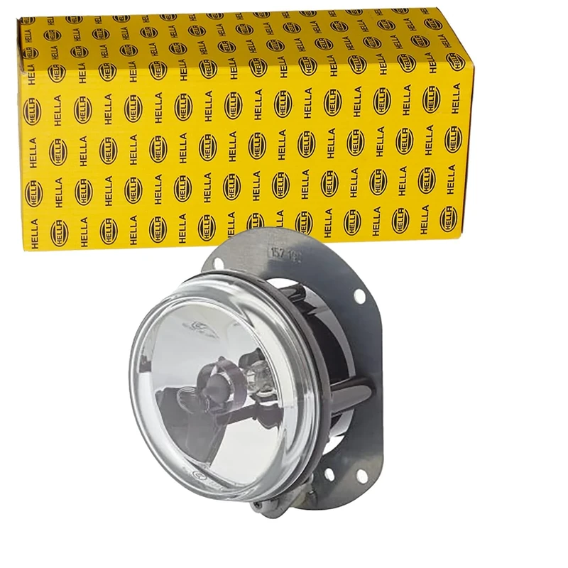 HELLA 1N0 008 582-001 Halogen/FF-Front Fog Light - 12V - round - Fitting - Clear diffusing lens - Lens Colour: transparent - left/right