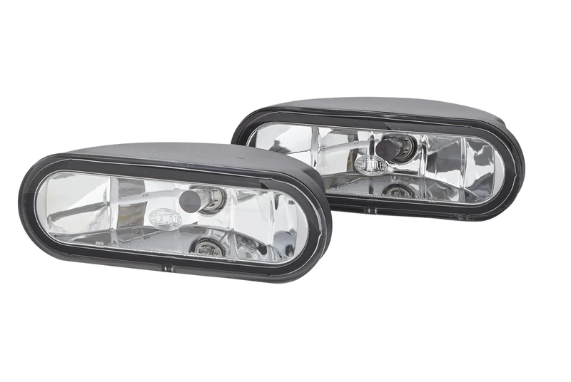 HELLA 1FA 008 284-811 FF/Halogen-Spotlight Set - FF 75 - 12V - Reference number: 12.5 - mounting - Clear diffusing lens - Lens Colour: transparent - 4-pin connector - left/right - Kit - Quantity: 2