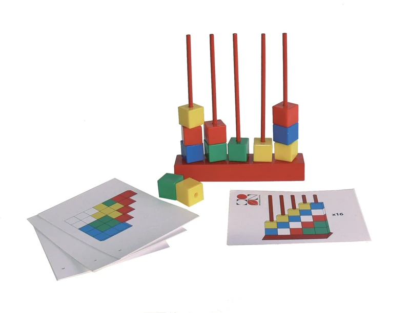 Oz International verticube Game 100 Cubes 16 Cards Assorted Designs 4 Abaques