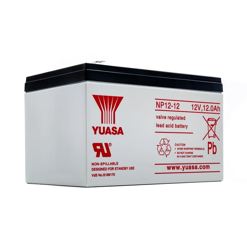Yuasa NP12-12 12V Lead Acid Battery, UPS Backup Alarm and Emergency Battery (Pack of 1)