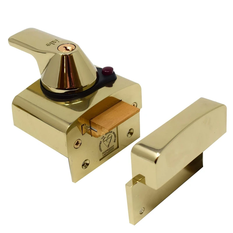Yale P-BS2-BLX-PB-40 - BS2 British Standard Nightlatch - 40mm - Brass Finish - High Security Approved by Insurance Companies