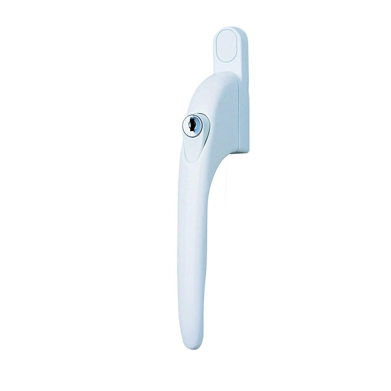 Yale P-YWHLCK40N-WH Universal Window Handles, fits Right or Left Handed windows, 40mm spindle, Lockable, Boxed, suitable for PVCu windows, White Finish