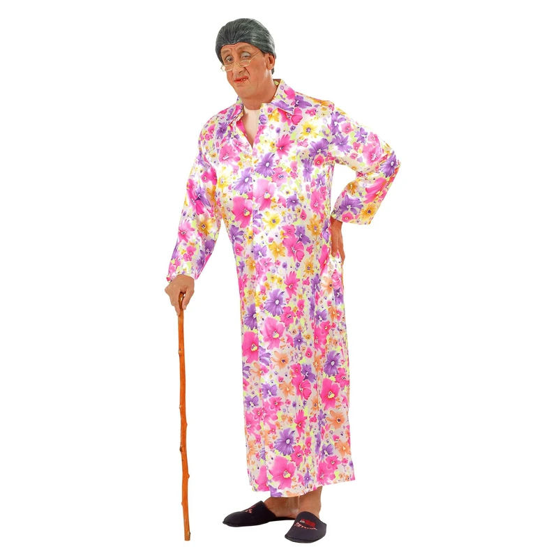 Mens Flasher Granny Costume Large UK 42/44" for Stag Party Weekend Fancy Dress