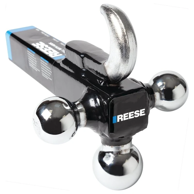 Reese 7031400 Tri-Ball Mount with Hook, Black