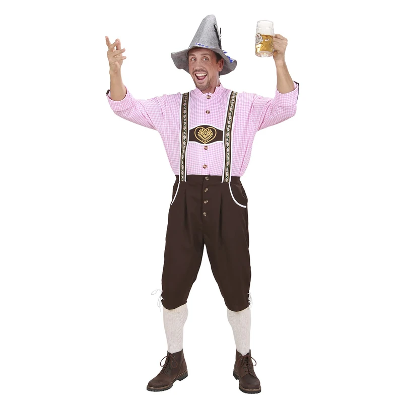 Mens Heavy Fabric Bavarian Man Costume Large UK 42/44" for TV Cartoon & Film Fancy Dress